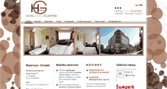 Desktop Screenshot of hotelgrandsumperk.cz
