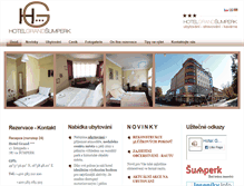 Tablet Screenshot of hotelgrandsumperk.cz